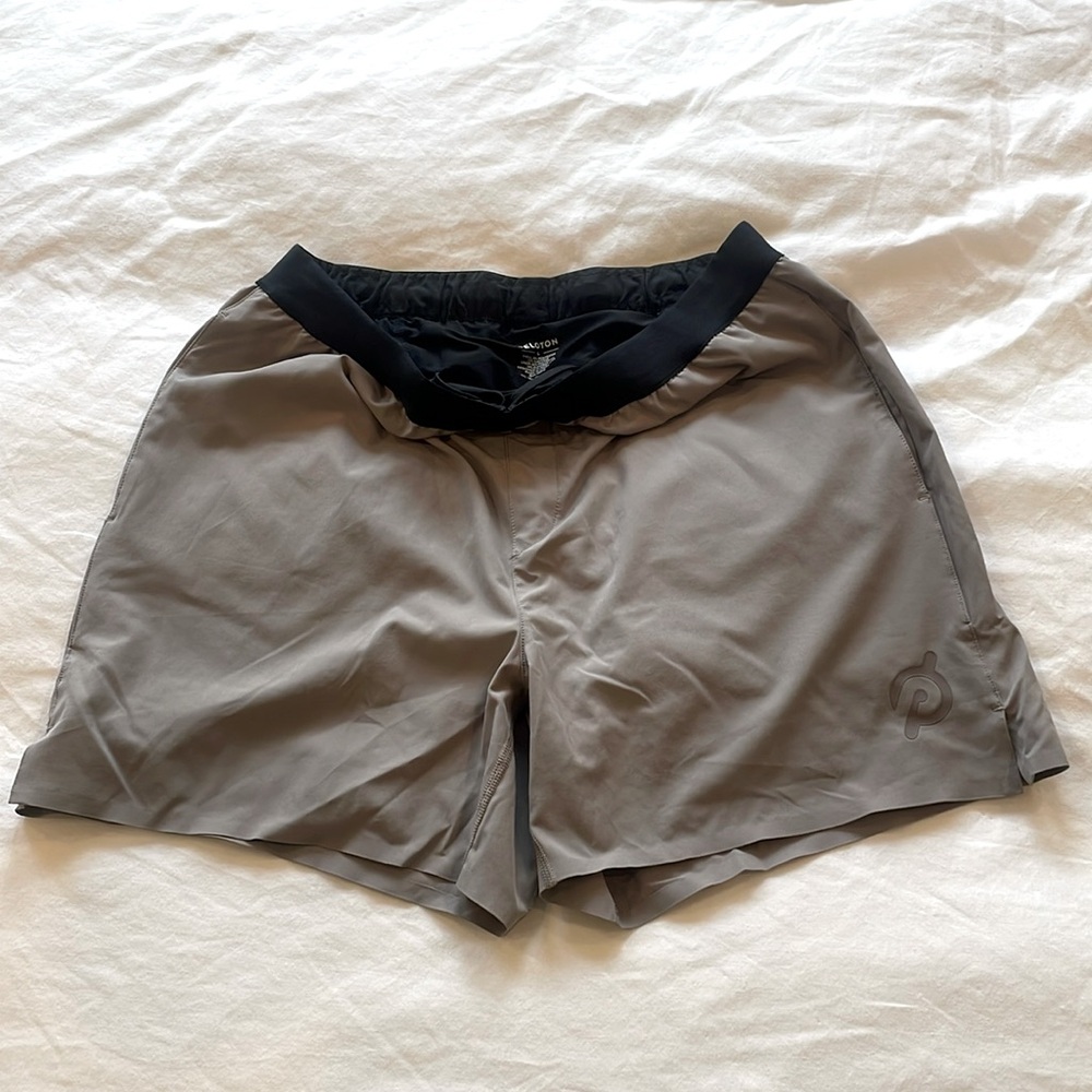 Men’s Lined Peloton Athletic Shorts - Tan (Large)